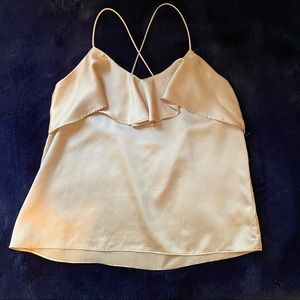 Anthropologie Champagne Silky Camisole